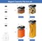 Airtight Food Storage Containers Set for Home Organization - 7 Piece Largest Flip Lock Set w/more Capacity - BPA Free Plastic Dry Food Storage Containers with Lids